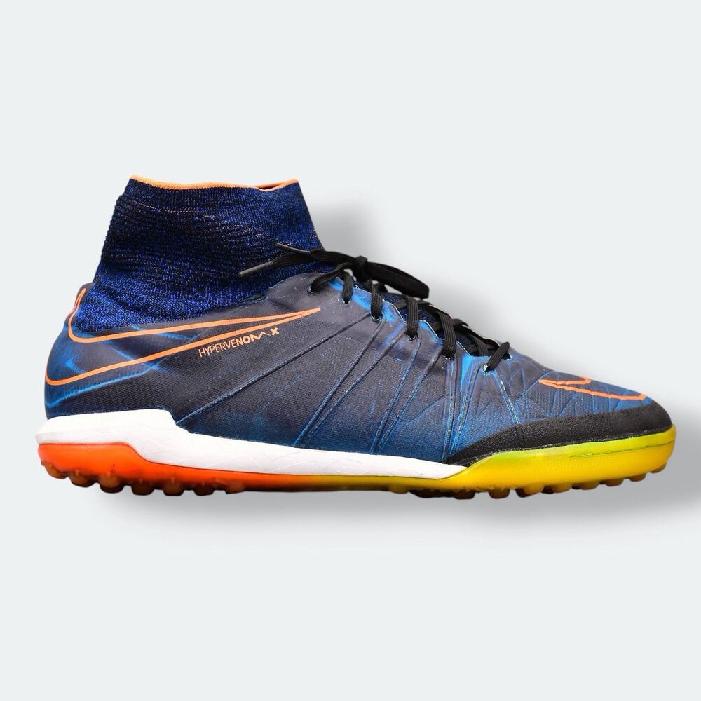 Rare Nike Hypervenom X Proximo TF US Men’s 10 Soccer Cleats Black Turf Shoes